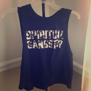 Spiritual Gangster crop yoga tank!